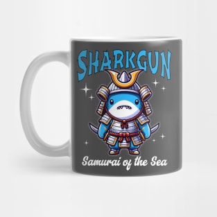 Sharkgun - Funny Shark Shogun Samurai Mug